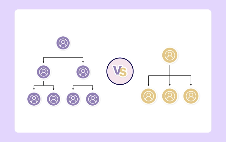 Flat vs Hierarchical Organizational Structure